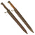 Original German WWI Lot of Two M1898/05 n/A Butcher Bayonets with Scabbards - Dated 1912 & 1917 Original Items