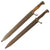 Original German WWI Lot of Two M1898/05 n/A Butcher Bayonets with Scabbards - Dated 1912 & 1917 Original Items