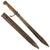 Original German WWI Lot of Two M1898/05 n/A Butcher Bayonets with Scabbards - Dated 1912 & 1917 Original Items