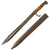 Original German WWI Lot of Two M1898/05 n/A Butcher Bayonets with Scabbards - Dated 1912 & 1917 Original Items