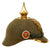 Original Imperial German WWI Prussian M1895 Infantry Ersatz Felt Pickelhaube Fitzhelme Spiked Helmet - Rare Simplified Pattern Original Items