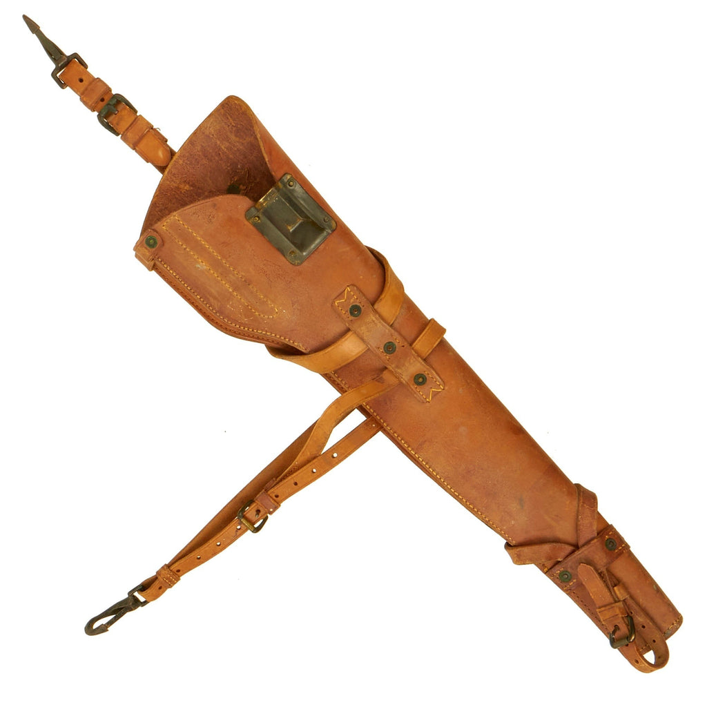 Original U.S. WWII M1 Carbine Leather Scabbard - Dated 1944 Original Items