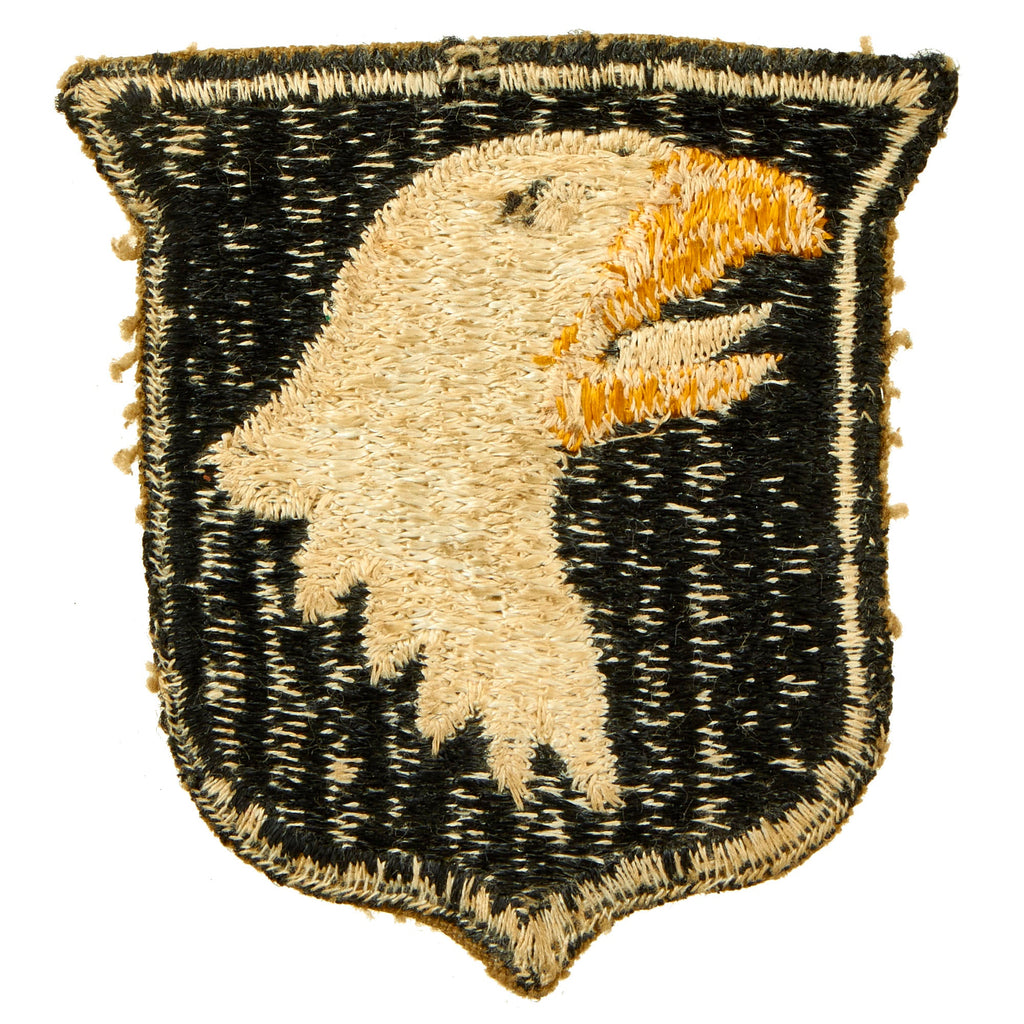Original U.S. WWII Rare 101st Airborne Division White Tongue Patch wit ...