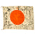 Original Japanese WWII Hand Painted Cloth Good Luck Flag With Temple Stamps - 36” x 27 ½” Original Items