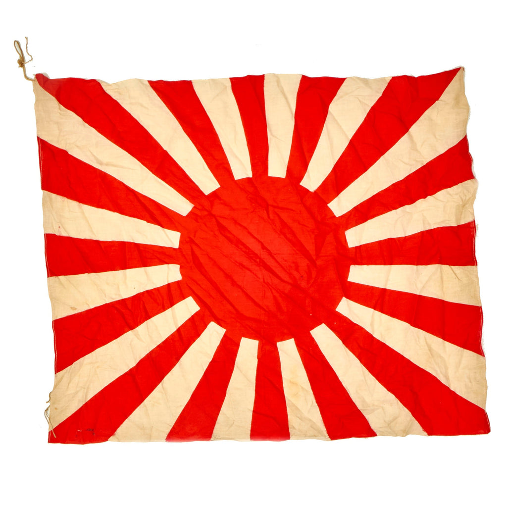 Original Japan WWII Imperial Japanese Army Rising Sun War Flag - 33” x 28” Original Items