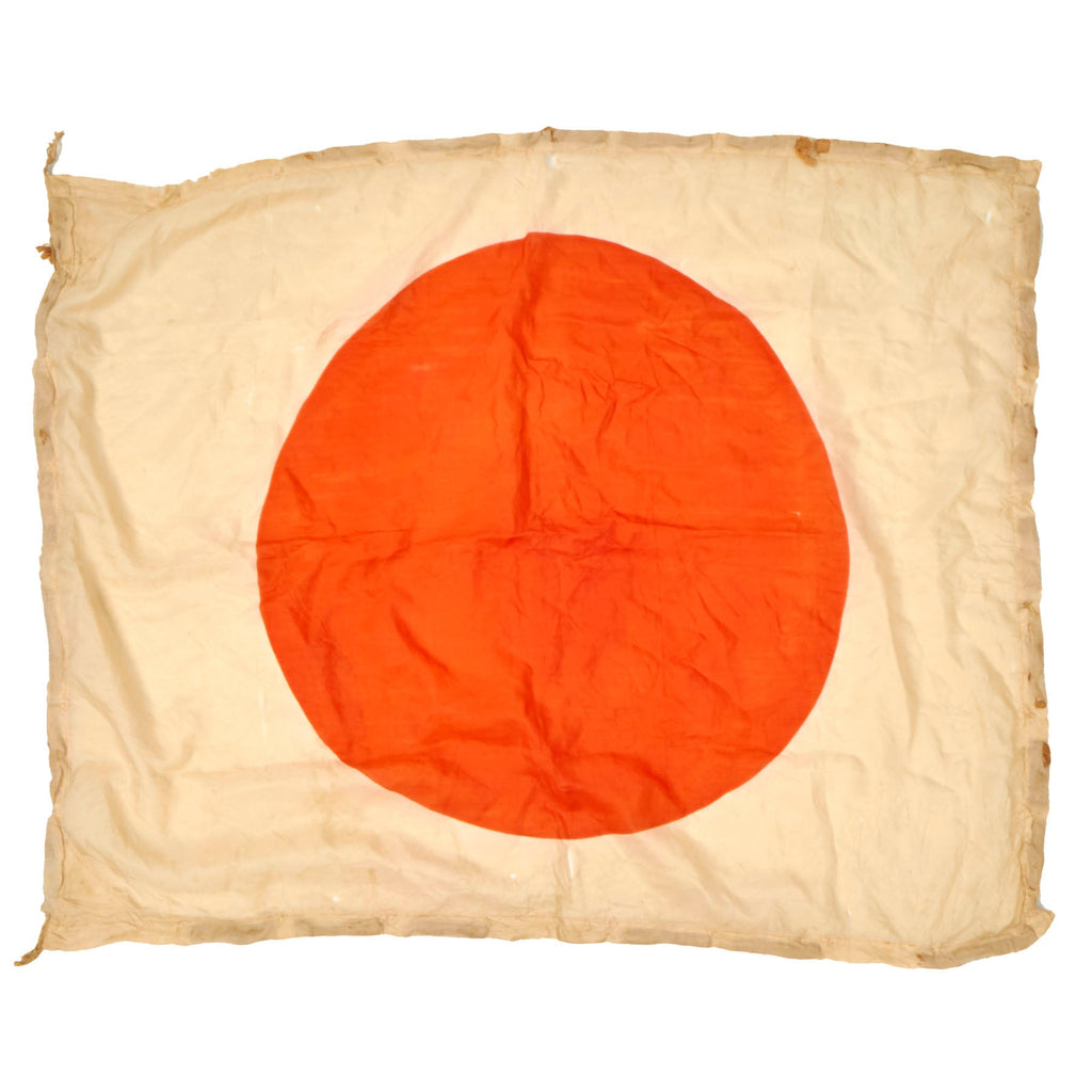 Original Japanese WWII Pilot Bail Out Float Flag - 30" x 39" Original Items