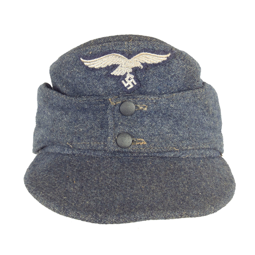 Original German WWII 1941 Dated Luftwaffe M43 Einheitsmütze Wool Field Cap by K.H. Flauder - Size 57cm Original Items