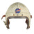 Original U.S. 1950s Navy USN Gentex H-4 Flying Helmet with NASA Decals - Size Medium Original Items