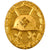 Original German WWII Gold 1st Class Wound Badge in Original Box - Unmarked Brass Solid Back Original Items
