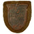 Original German WWII Service Worn Heer Kuban Bridgehead Shield Decoration with Fabric & Back Plate - Ärmelschild Kuban Original Items