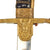 Original German WWII Army Heer Officer's Lion Head Sword with Nickel-Plated Blade & Steel Scabbard Original Items