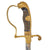 Original German WWII Army Heer Officer's Lion Head Sword with Nickel-Plated Blade & Steel Scabbard Original Items