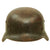 Original German WWII Service Worn Luftwaffe M35 Double Decal Helmet with Liner & Broken Chinstrap - marked Q64 Original Items