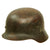 Original German WWII Service Worn Luftwaffe M35 Double Decal Helmet with Liner & Broken Chinstrap - marked Q64 Original Items