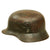 Original German WWII Service Worn Luftwaffe M35 Double Decal Helmet with Liner & Broken Chinstrap - marked Q64 Original Items