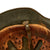Original German WWII Service Worn Luftwaffe M35 Double Decal Helmet with Liner & Broken Chinstrap - marked Q64 Original Items