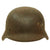 Original German WWII Service Used M40 Single Decal Army Heer Helmet with Relic Liner & Chinstrap - EF64 Original Items