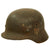 Original German WWII Service Used M40 Single Decal Army Heer Helmet with Relic Liner & Chinstrap - EF64 Original Items
