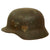 Original German WWII Service Used M40 Single Decal Army Heer Helmet with Relic Liner & Chinstrap - EF64 Original Items
