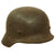 Original German WWII Service Used M40 Single Decal Army Heer Helmet with Relic Liner & Chinstrap - EF64 Original Items