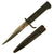 Original German WWI Steel Hilt 5 ½” Blade Ersatz Bayonet Fighting Knife Combination with Scabbard by Franz Koller & Co. - Carter Type EB2 Original Items
