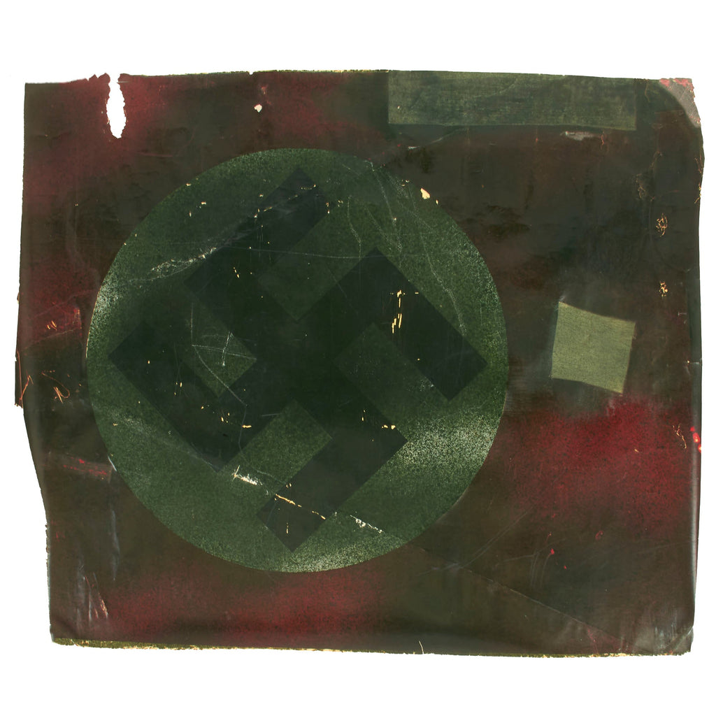 Copy of DRAFT WW2 GERMAN GLIDER SKIN CUT OFF CAMO 15 1/2" x 19" Original Items