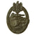 Original German WWII Bronze Grade Panzer Assault Tank Badge by Frank & Reif of Stuttgart - Solid Back Version Original Items