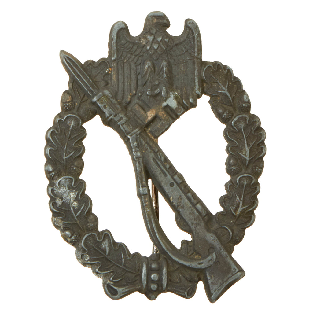 Original German WWII Silver Grade Infantry Assault Badge by Rudolf Souval of Vienna Original Items
