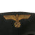 Original German WWII Kriegsmarine Naval Officer’s Navy Blue Visor Cap Cover with Bullion Eagle Original Items