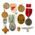 Original German WWI - WWII Medal & Insignia Grouping with Bavarian 25 Year Industrial Service Award, Eastern Medal and More - 12 Items Original Items