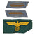 Original German WWI - WWII Award, Insignia, and Postcard Grouping with Western Wall Medal, Sports Training Badge & More - 11 Items Original Items