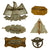 DRAFT 2 Original German WWI & WWII Medal and Insignia Grouping with WWI Wound Badge & Mother's Cross - 7 Items Original Items