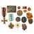 Original German WWI - WWII Belt Buckle, Award & Tinnie Grouping with KvKII, Hindenburg Cross, & More - 13 Items Original Items