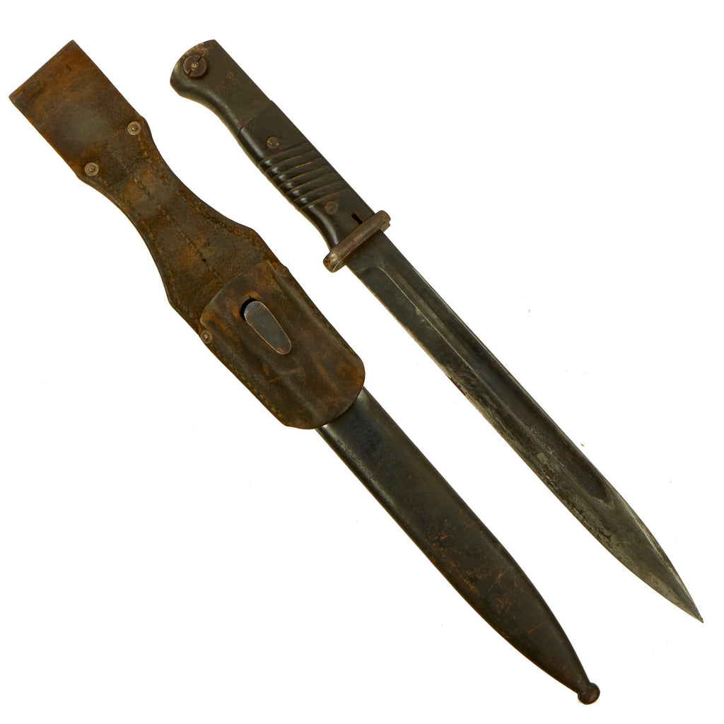 Original German WWII 98k 1941 dated Bayonet by Alexander Coppel with Scabbard & Frog - Matching Serial 4746 u Original Items