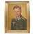 Original German WWII Panzerjäger Anti-Tank Unteroffizier NCO Framed Portrait Painting - Signed and Dated 1945 - 22" x 28" Original Items