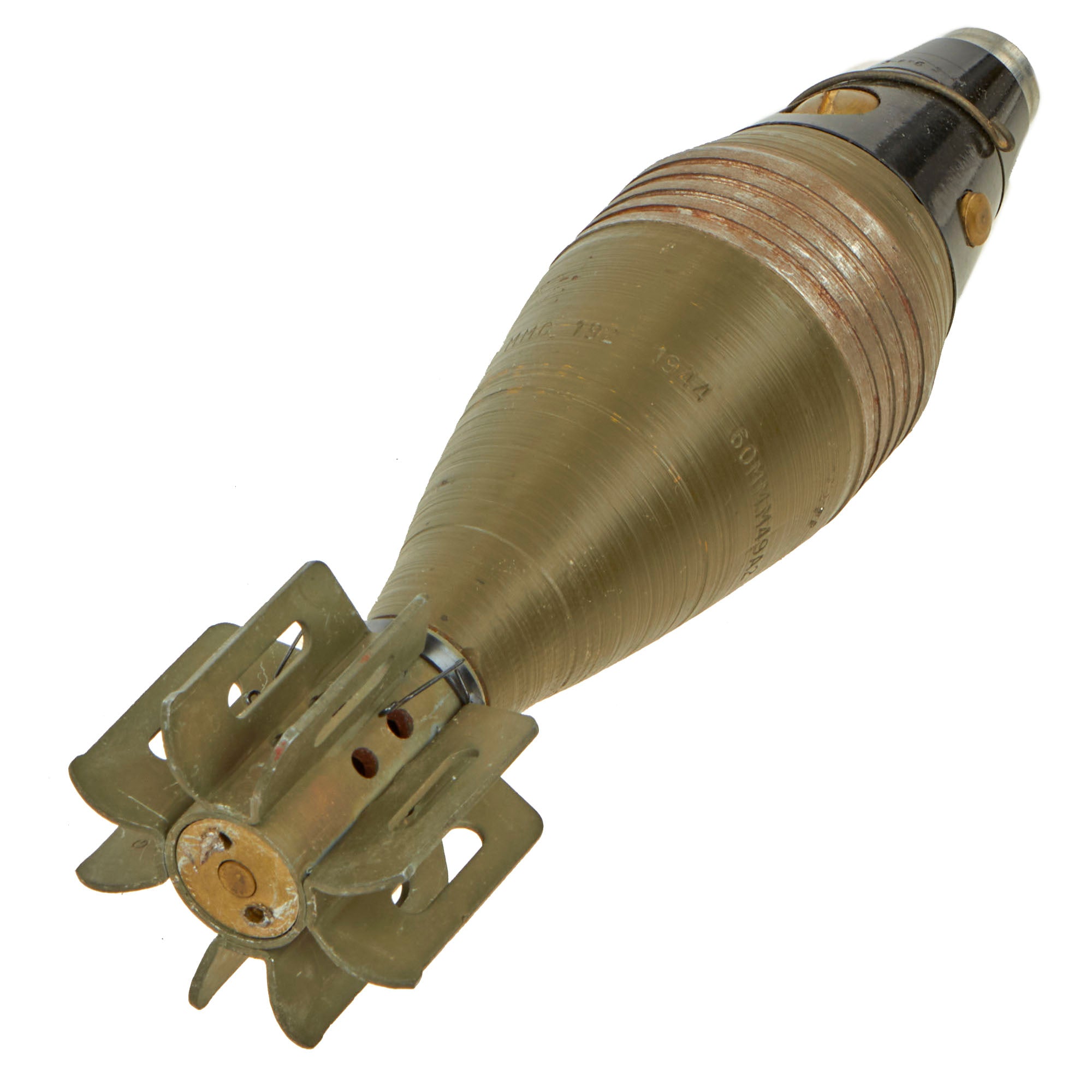 Original U.S. WWII 1944 Dated M49A2 60mm Deactivated Mortar Round with ...