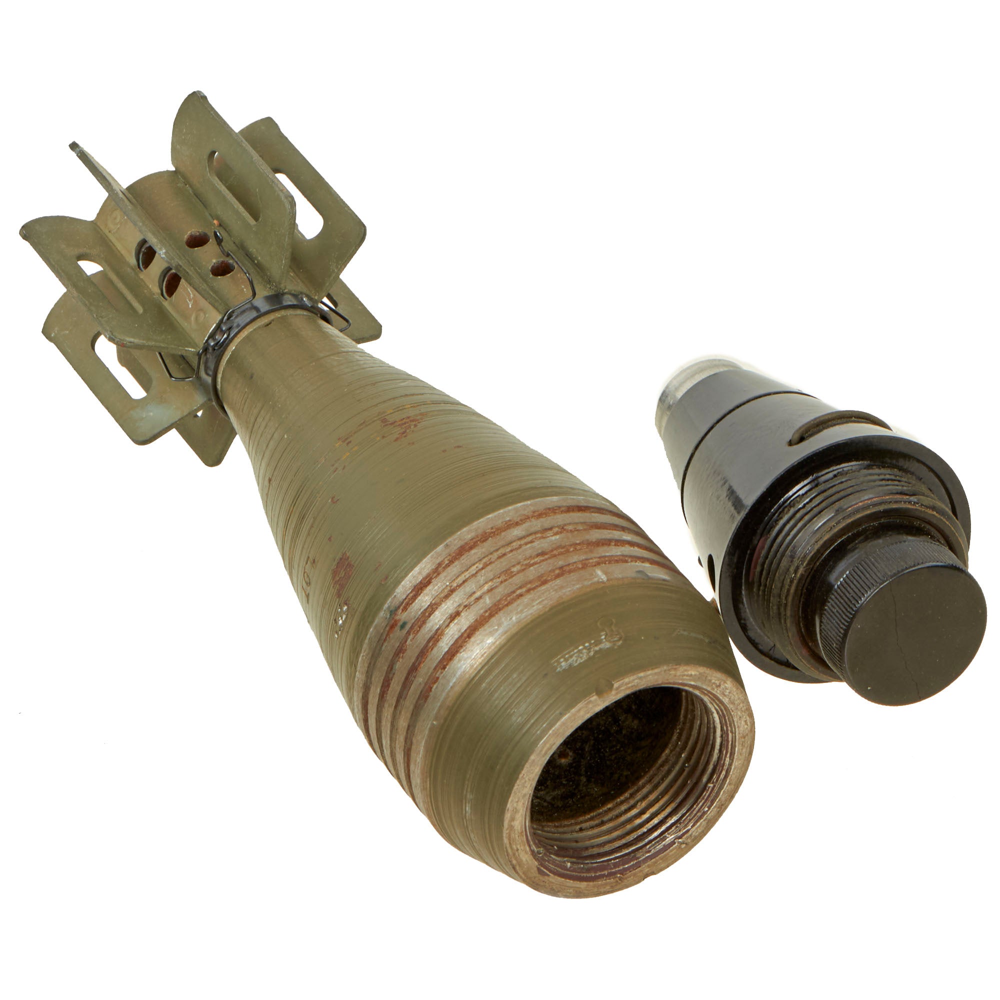 Original U.S. WWII 1944 Dated M49A2 60mm Deactivated Mortar Round with ...