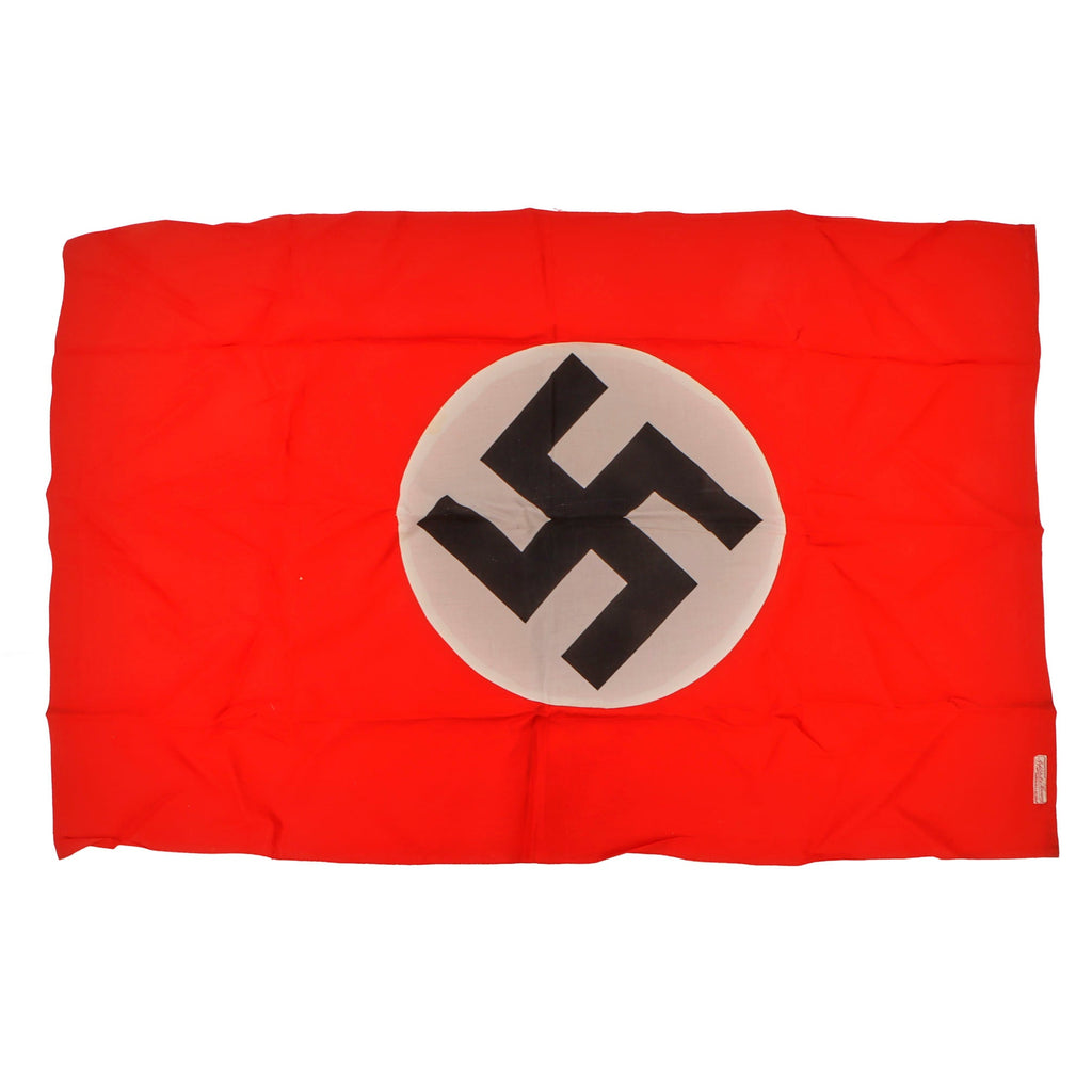Original German WWII Unissued NSDAP Double Sided National Political Flag by Arfelstedt & Hornung - 31" x 47" Original Items