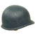 Original U.S. WWII USN Navy Blue Early 1943 M1 McCord Front Seam Fixed Bale Helmet with Westinghouse Liner Original Items