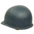 Original U.S. WWII USN Navy Blue Early 1943 M1 McCord Front Seam Fixed Bale Helmet with Westinghouse Liner Original Items