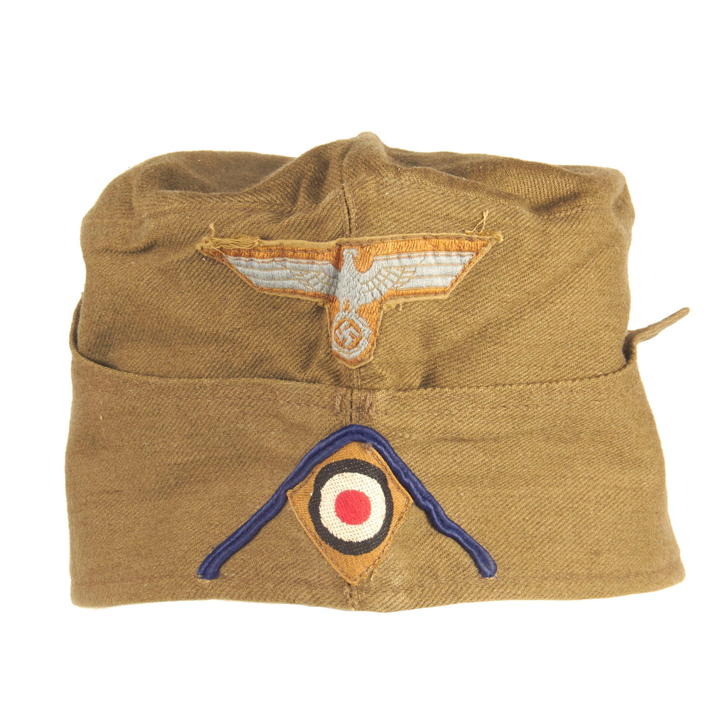 Original German WWII DAK Afrikakorps Medical EM-NCO M38 Overseas Cap by Hans Brandt in size 52cm - dated 1942 Original Items