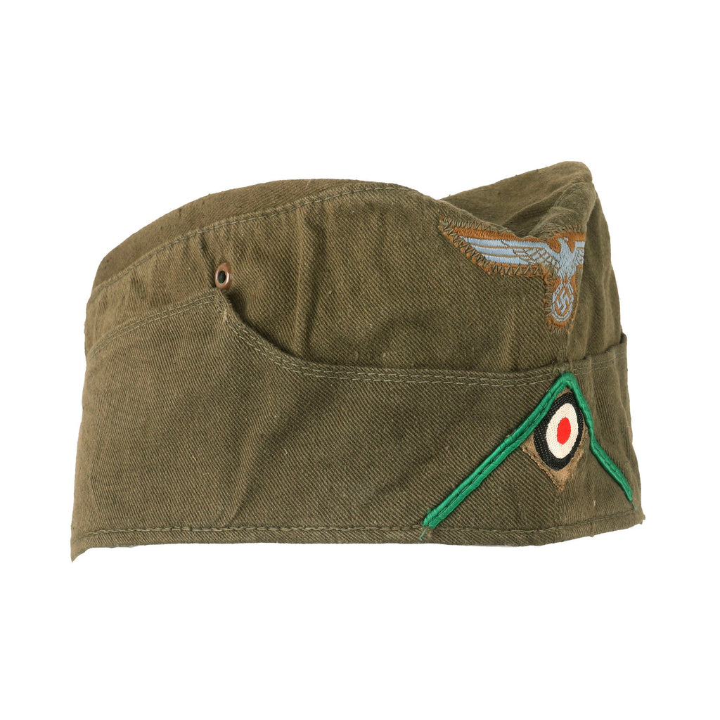 Original German WWII 1942 Dated DAK Afrikakorps Gebirgsjäger EM-NCO M38 Overseas Cap by F. Weissbach - size 61cm Original Items