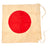 Original Japanese WWII Large Staff Flag with Two Headers - 38 x 38” Original Items