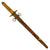 Original Japanese WWII M1883 Naval Officers Dirk with Brass Mounted Leather Scabbard Original Items