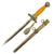 Original WWII German 2nd Model Luftwaffe Dagger by "Siegfried" E. Pack & Söhne with Army Scabbard & Portepee Original Items