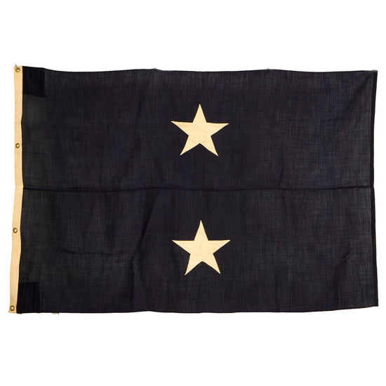 Original U.S. WWII Era US Navy Two Star Rear Admiral Flag - 41” x 62 ½” Original Items