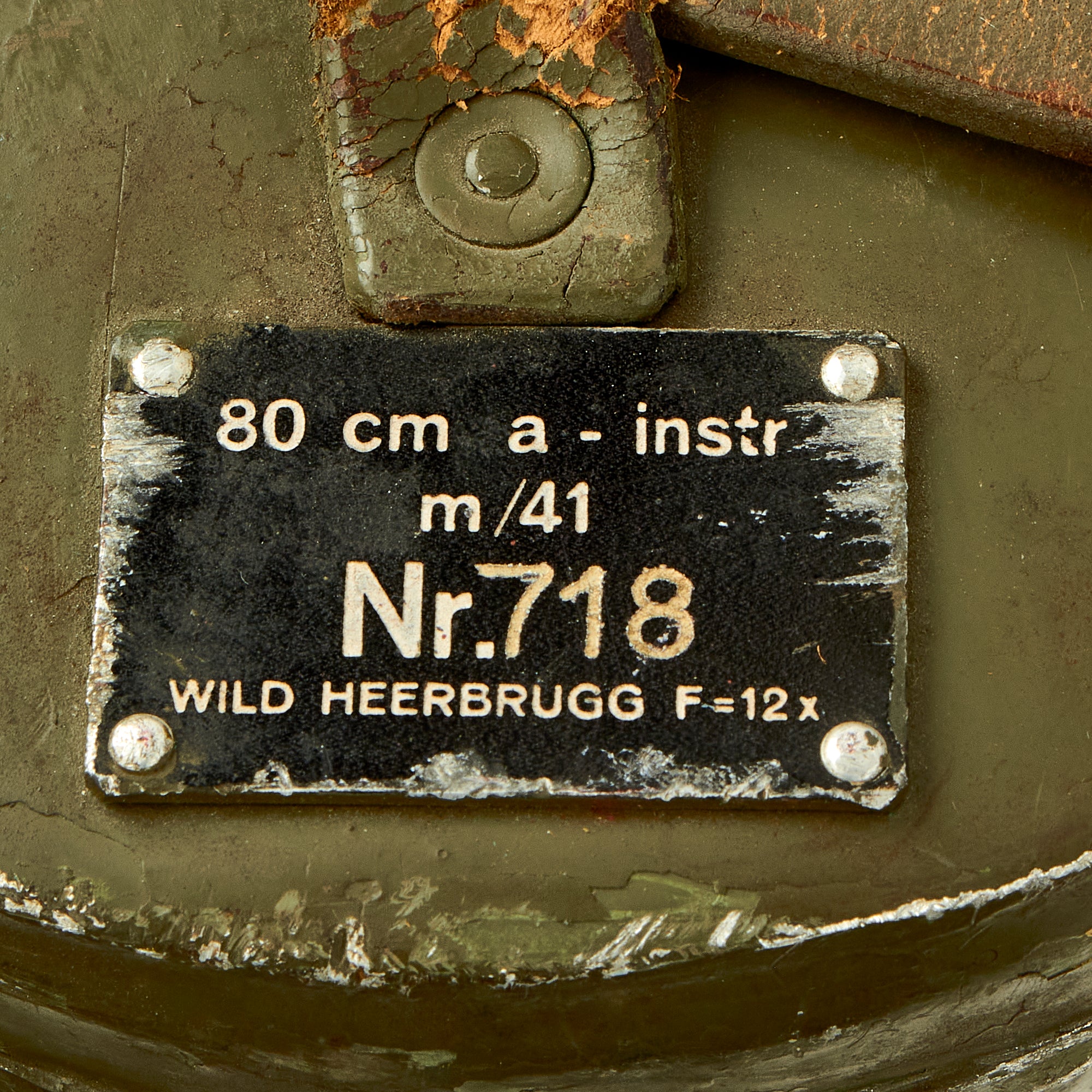 Original Swiss WWII Swedish Issue M 41 80cm 12x Coincidence Rangefinde original-swiss-wwii-swedish-issue-m-41-80cm-12x-coincidence-rangefinde