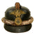 Original German WWII Service Worn 1934 dated 1st Pattern NSKK Crash Helmet with by J.H. Eckart - size 57 Original Items