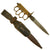Original U.S. WWI/WWII Model 1918 Mark 1 Trench Knife “Paratrooper” Modified with Cut Down German 98k Frog and Scabbard Original Items