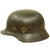 Original German WWII Named M40 Single Decal Army Heer Helmet with 56cm Liner & Broken Chinstrap - EF64 Original Items